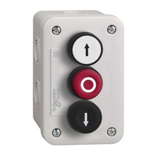 [SCHN_XALE3251] Boîte de bouton-poussoir XAL-E - 1NO blanc + 1NO noir + 1NC rouge