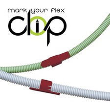 [CBO_ELFLEXCLIP16R50] marqueurs rouges pour tuyau flexible de 16 mm (50 pièces)