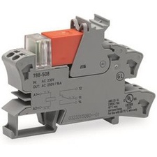[WAGO_788-508] Base de relais avec relais et indicateur d'état, 1 contact inverseur, AC 230 V, gris