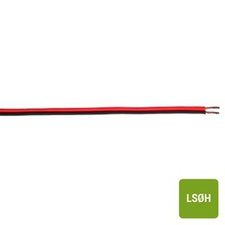 [LSCURN2X1,5ZH] câble haut-parleur 2X1,5 LS0H rouge-noir (rouleau 100m)